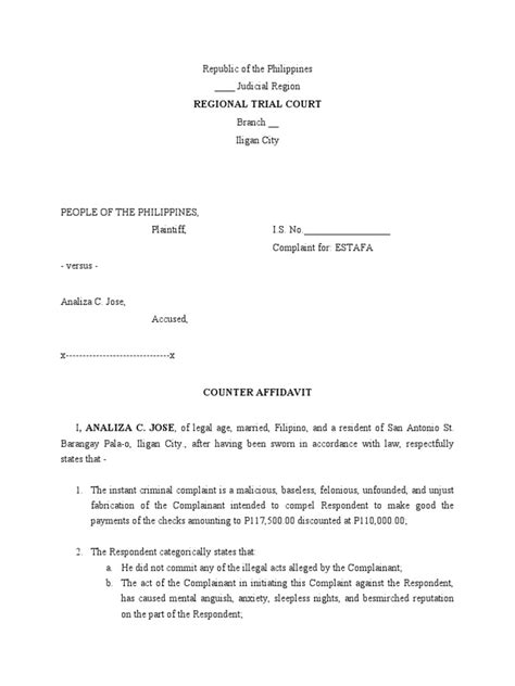 Defending Against Estafa Charges in the Philippines.
